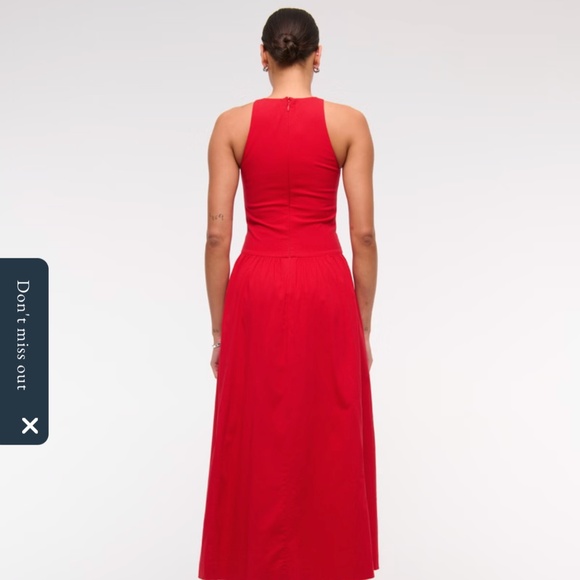 Abercrombie Drop-Waist Midi Dress - Picture 5 of 6